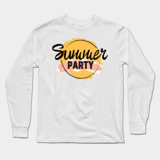 Summer Party Long Sleeve T-Shirt